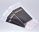 100 pcs Jewelry Earring Display Cards with Self Adhesive Bags (Black)