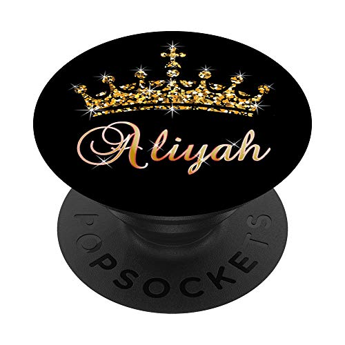 Bild: Aliyah Name Krone Queen Princess Royal Design - Aliyah PopSockets mit austauschbarem PopGrip fr 12,99 EUR bei amazon.de