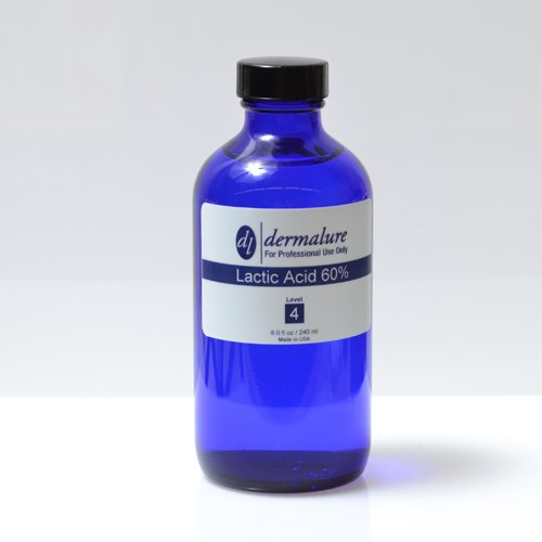 Cáscara de ácido láctico 60% grado médico 8oz. 8.1 fl oz (Nivel 4 pH 0.6)