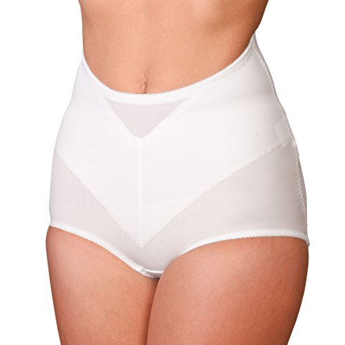 EasyComforts Lower Back Support Brief, Abdominal Shapewear Undergarment, White