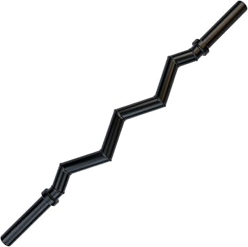 Body-Solid OB48F Olympic Steel Curl Barbell for Weightlifting Plates - Curling Bar Bicep and Tricep Curls - Exercise Weight Lifting Bar for Home & Commercial Gym, 48 in. Long, Black