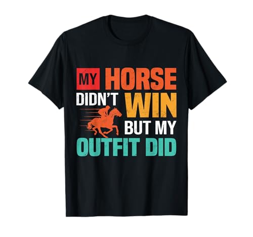 Horse Racing Funny Kentucky Horses Design Graphic Equestrian T-Shirt