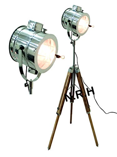Foco náutico Lámpara de pie Searchlight Industrial Vintage reflector
