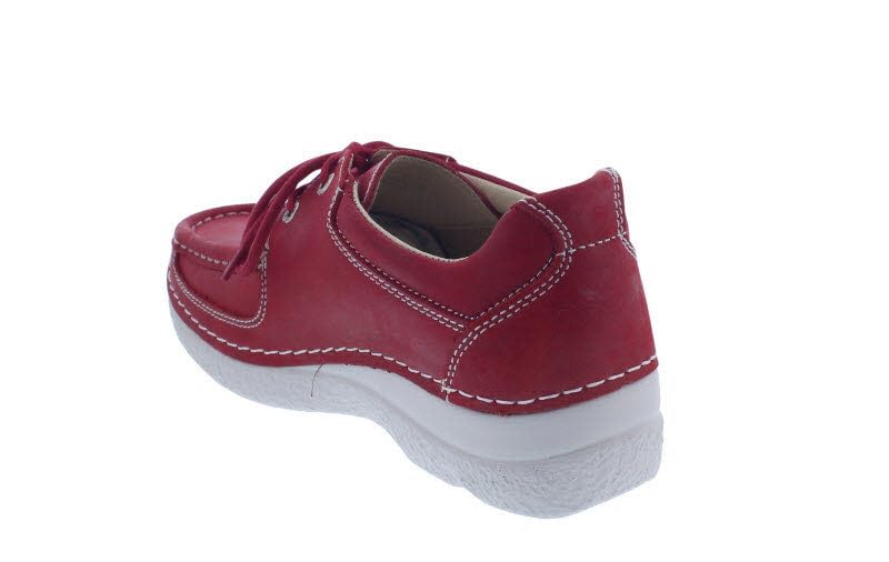 Wolky Roll Shoe 0621636-570, Fantastic Leather (Glattleder), Red Summer, Halbschuh Rot Gr. 39