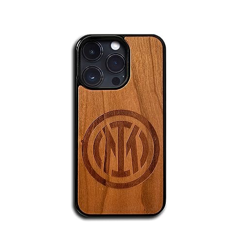 Coque Inter en Bois pour iPhone 13 Pro Max Iconic Puzzles coque de téléphone italienne
