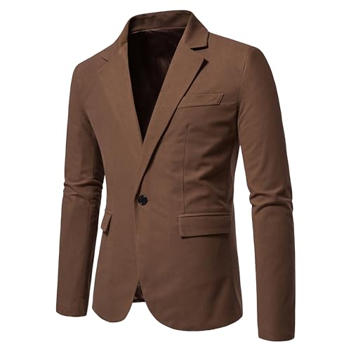 Mens Slim Fit Sport Coat Casual Blazer One Button Business Suit Jacket Stretch Travel Lightweight Suit Jacket