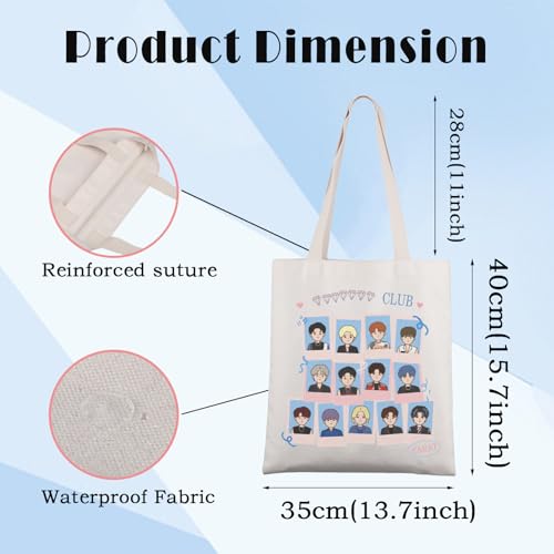 Bolsa Tote de Lona Koreana para Fans de 17 Grupo miniatura 5