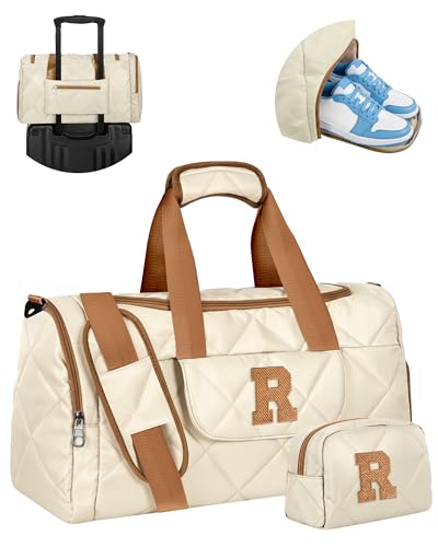 Elilier Gifts for Teenage Girls, Personalized Duffle Bag with Toiletry