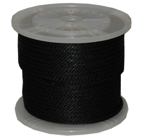 T.W Evans Cordage Co. 98018 5/8-Inch by 200-Feet Solid Braid Propylene Multifilament Derby Rope, Black by T.W . Evans Cordage Co. - Used condition - US$43.24