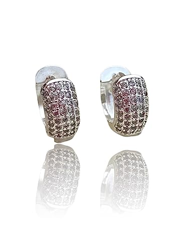 Brinco Masculino De Prata 50 Milessimos Diamante Sintético 7mm