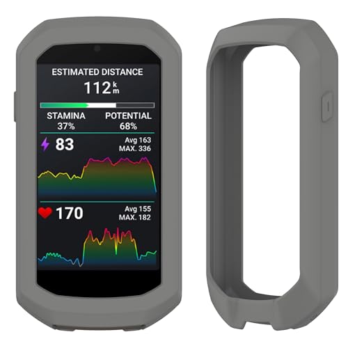 Image of Garmin Edge 1050 Cycling GPS Computer Gray Silicone Case Gift Box Bundle | Color Touchscreen, Built-in Speaker, Group Ride, Road Alerts | Includes PlayBetter Screen Protectors, Adapter, Case & More