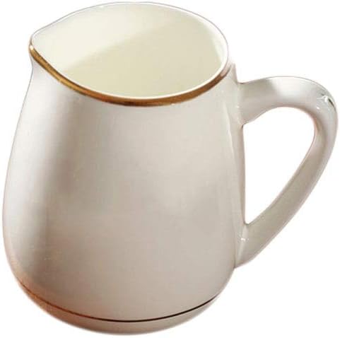 Gravy Boats White Elegant Household Ceramic Jar Can Be Used For Juice, Milk Sauce And Jam Tableware Sets (Color : E)