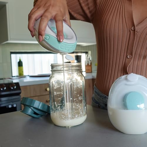 image for Willow - Glass Breastmilk Pitcher - Dishwasher Safe - 32oz Capacity - 