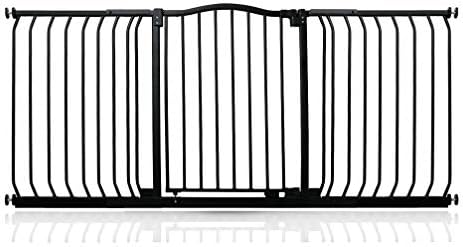 Bettacare Matt Finish Curved Top Dog Gate (171cm - 180cm, Black)