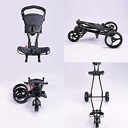 ZAANU Golf Push Cart Golf trolleys 3 Wheel Golf Push Cart| Lightweight Foldable Golf with Adjustable Push Handle and Scorecard|Easy to Open and Close Golf carts - Image 7