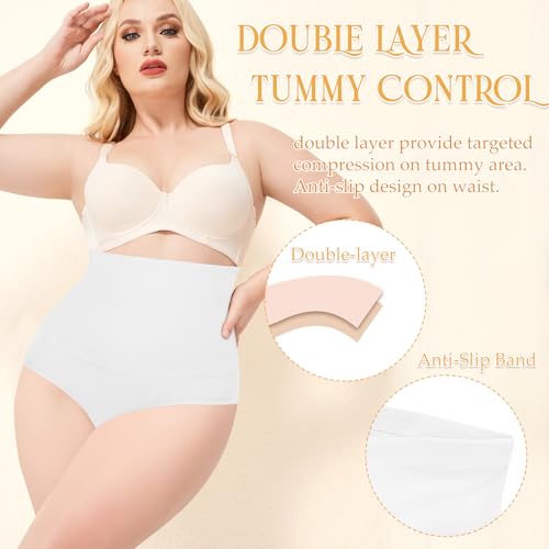 Image of Werena Women Tummy Control Shapewear Panties Shaping Underwear High Waist Body Shaper