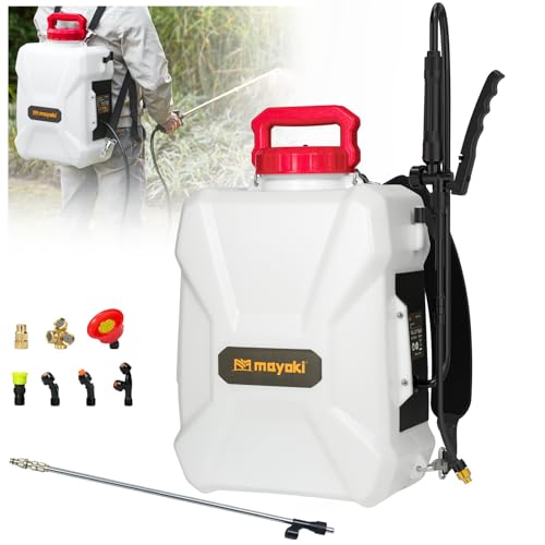 3Gal Lawn Garden Sprayer Compatible with Milwaukee 18V Battery(Tool Only) Backpack Pump Sprayer Translucent Water Tank Adjustable Pressure for Spraying Plants Watering Weeds Cleaning