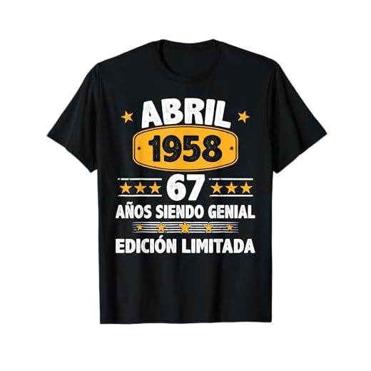 Abril 1958 67 Años Hombre Cumpleaños Regalo Abril 1958 Camiseta