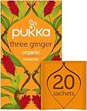 Pukka Herbal Tea (Three Ginger, Pack of 4)
