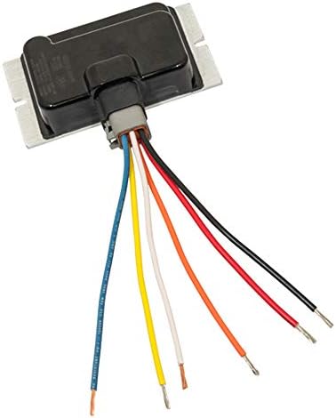 DPI 20 Amp DC to DC Converter with multi-colored wires extending from a 6-pin Deutsch connector.