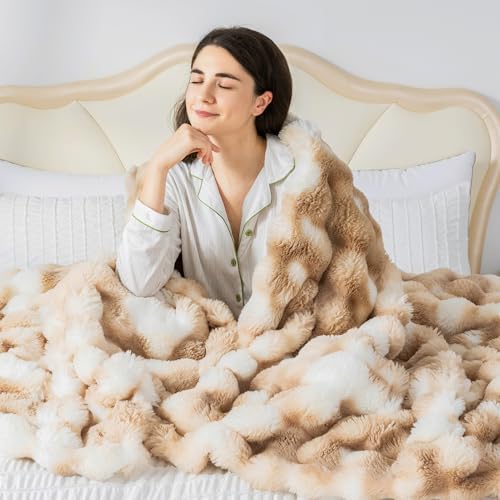 OMERAI Faux Fur Duvet Cover, Ultra Soft Fluffy Blanket Faux Rabbit Fur Comforter Cover, 1PC Soft Velvet Fluffy Furry Comforter Cover, Zipper Closure, 90x108 Inches 1 Faux Fur Duvet Cover