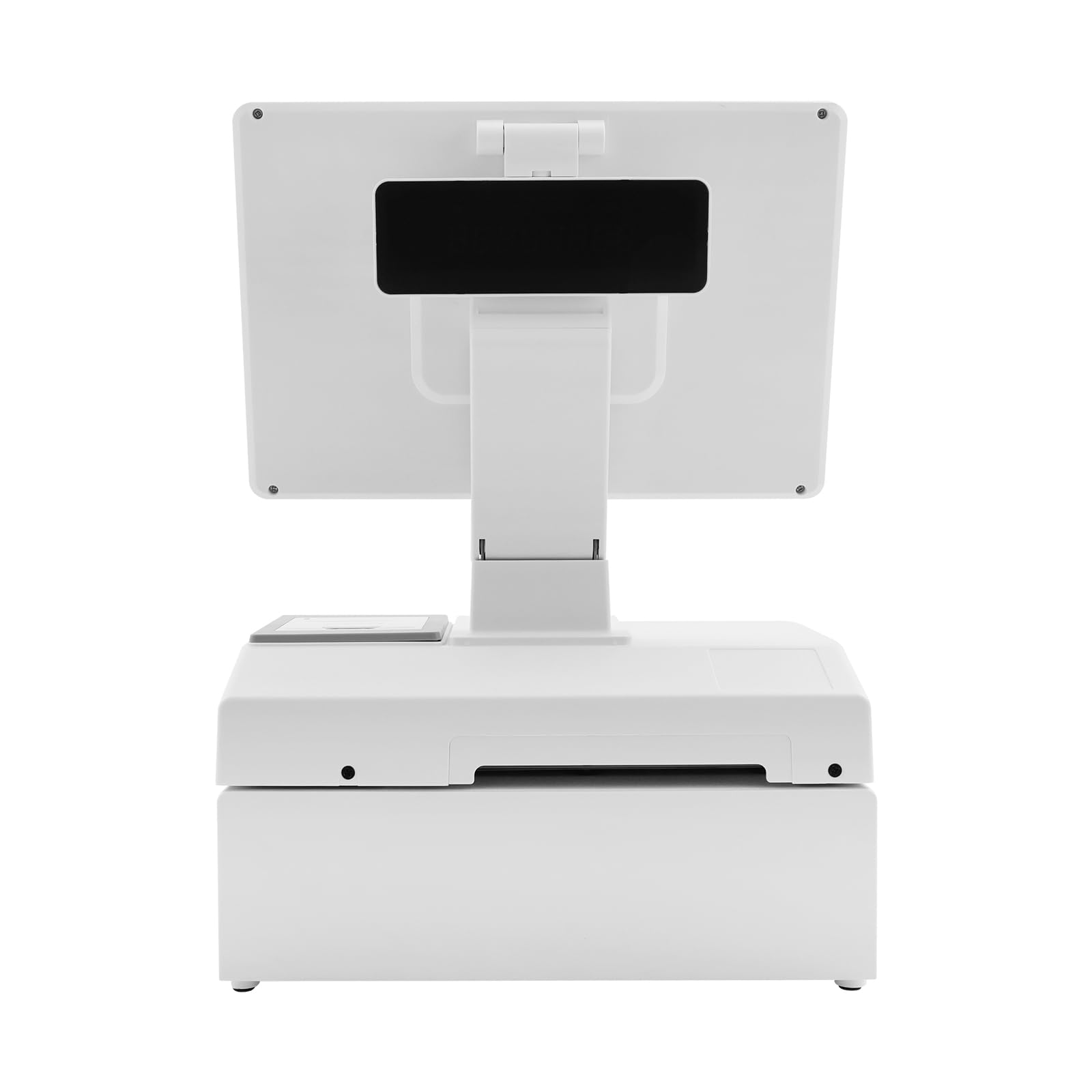 Caja registradora electrónica con pantalla táctil e impresora de recibos para caja registradora | POS con pantalla táctil LCD de 14 pulgadas, pantalla LED para clientes e impresora integrada para pequeñas empresas