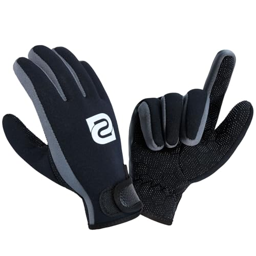 Summshall 2mm Neoprene Gloves, Keep Warm & Flexible, Anti-Slip Grip,