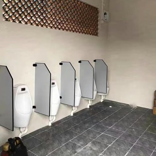 Mampara de inodoro AMNOOL y divisor de separación para pared de urinario en baños públicos 8