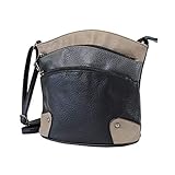 Tolles Design: Mehrfarbige Streifen und used Optik mit Reißverschluss, gute Funktionalität mit vielen fächern , ein ideales Geschenke für Frauen und Mädchen