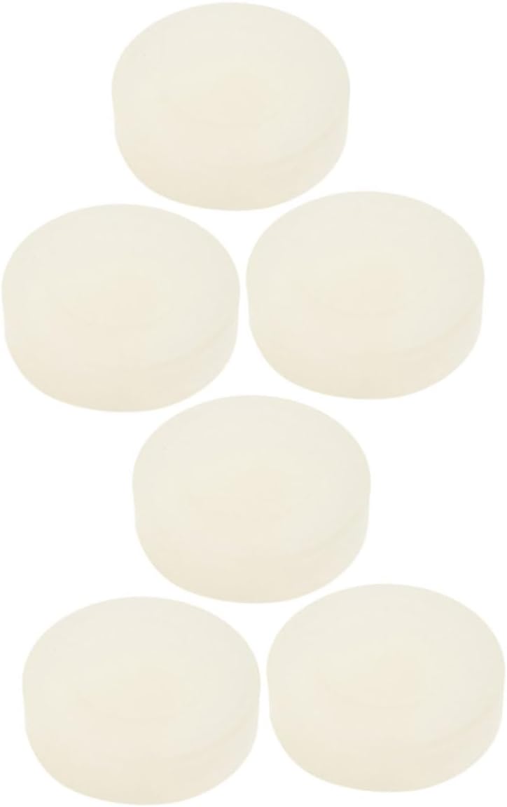 VICASKY 6pcs PVC Ice Hockey Pucks Durable Matte Finish for Quiet Practice Multi-Functional Training Accessory for Indoor and Competition Use Great for Players of All Levels