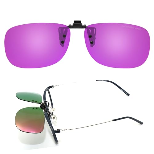 Image of MONICE Fishing Clip on Flip up Polarized Sunglasses Fit Over Prescription Glasses Driving UV Protection Gift Men Women