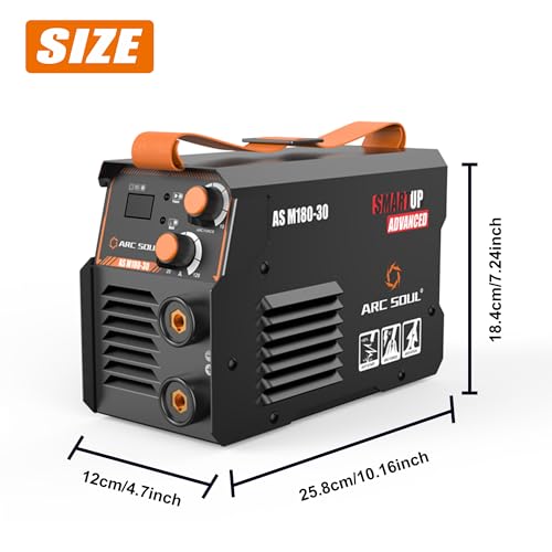 Image of AS M180-30 MMA Welding Machine | 180A | Built-in Hot Start & Anti-Stick | ARC Force Adjustable | VRD | 60% Duty Cycle | 7M Electrode Cable & 3M Earth Cable | 6 Months Warranty