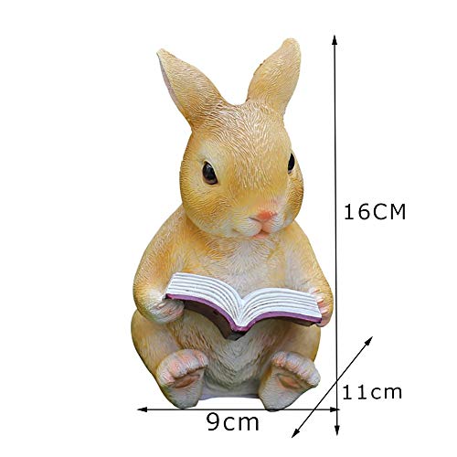 Ornement en résine imperméable lapin, le cadeau idéal pour jardinier