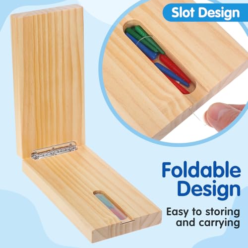 HEALSOPTHY Tablero de Cribbage Portátil de Madera Maciza con Cartas Clavijas Multicolores y Manual Tradicional para Partidas Familiares Viaje - imagen 8