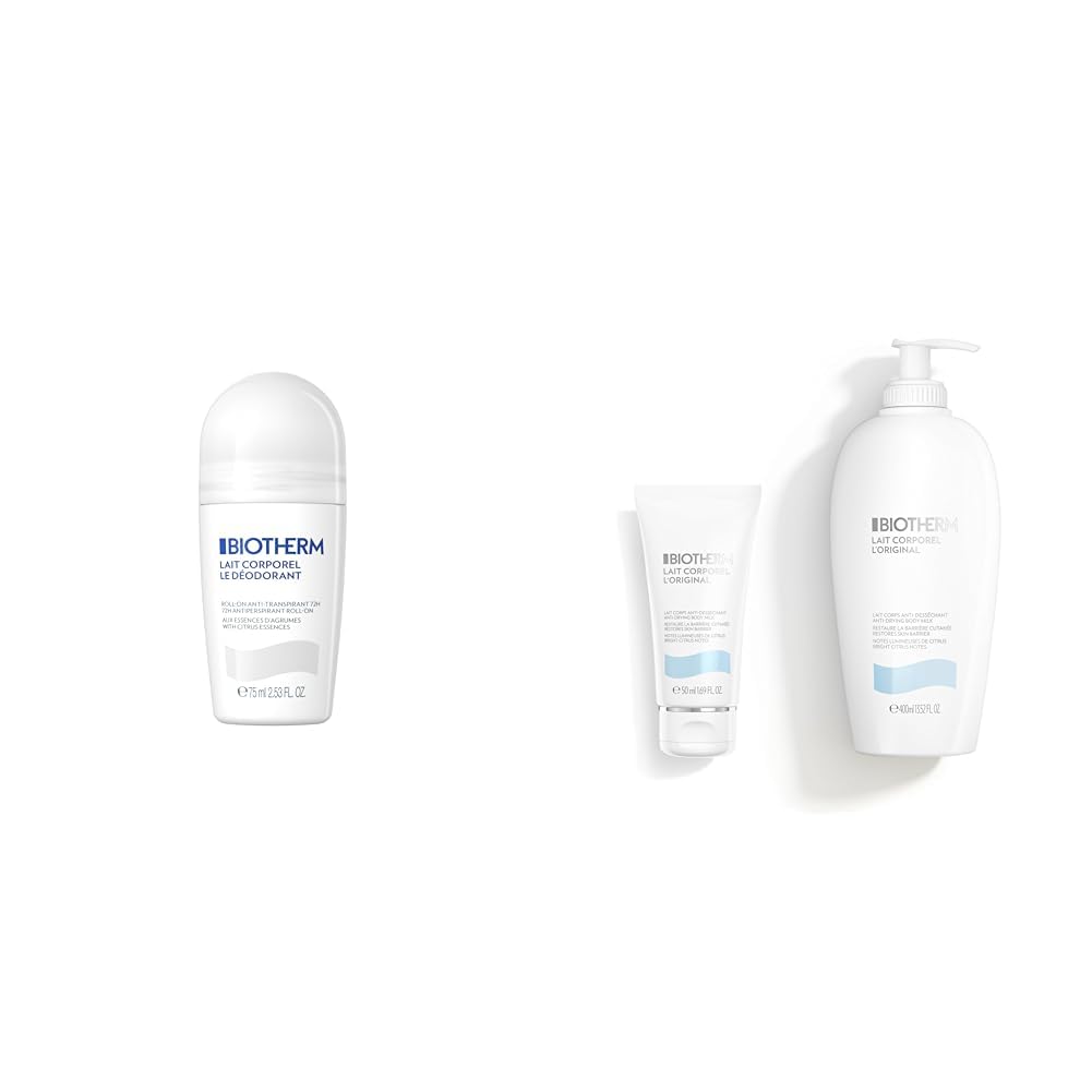 BIOTHERM Deo Roll-On 75ml + Set Lait Corporel 400ml + Lait Corporel 50ml
