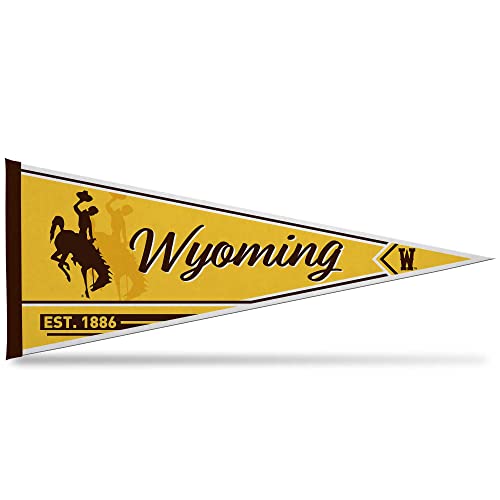 Rico Industries NCAA Wyoming Cowboys Classic 12" x 30" Felt Wall Décor Pennant - Great for Home/Bed Room/Man Cave Décor