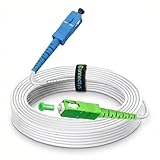 CONNECTYS Rallonge Câble Fibre Optique FREE – SC/APC vers SC/UPC Blindé Premium – Compatible Toutes Freebox (Pop, Pop S, Ultra, Ultra Essentiel, Révolution, Delta) – Blanc – 3M