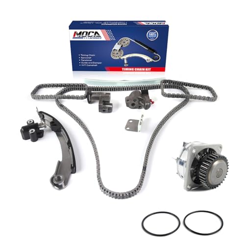 MOCA AUTOPARTS Timing Chain Kit with Water Pump for Nissan Quest (2004-2009), Maxima (2004-2008), Altima (2004-2006) 3.5L V6 DOHC VQ35DE
