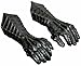 Handmade Black Antique Nazgul Steel Gauntlets, Medieval Armor Gloves, Crusader Larp Gauntlets