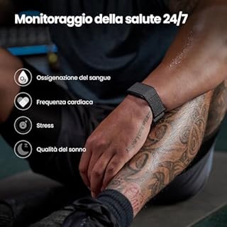 Amazfit Helio Strap Smart Band Fitness Tracker, Attività, Frequenza Cardiaca & Sonno 24/7, Batteria da 10 Giorni, 50+ Sport, Allenamento di Forza, HYROX, Non Abbonamento Richiesto per Android e iPhone