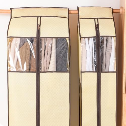 Premium Hanging Garment Bags with PVC Window - Sealed Suit Bags for Jackets, Coats, and Suits - Ideal Storage Solution for Travel and Home Organization image 3