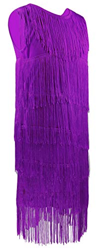 Girls's 1920s Vintage Flapper Fringe Beaded Great Gatsby Party Dress4
