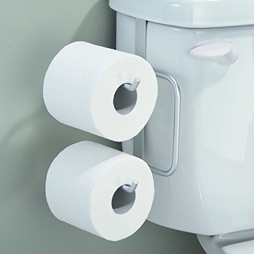 Idesign Metro Aluminum Over-The-Tank Hanging Toilet Paper, 6.27" X 4.34" X 8.45", Tissue Dispenser #TOP3