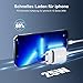 iPhone Ladekabel mit Ladegerät, 20W USB C Schnellladegerät Apple Schnellladekabel 2m mit C auf Lightning Kabel für iPhone 14/13/12/11/iPad/XS/XR/SE/Pro Max/Mini