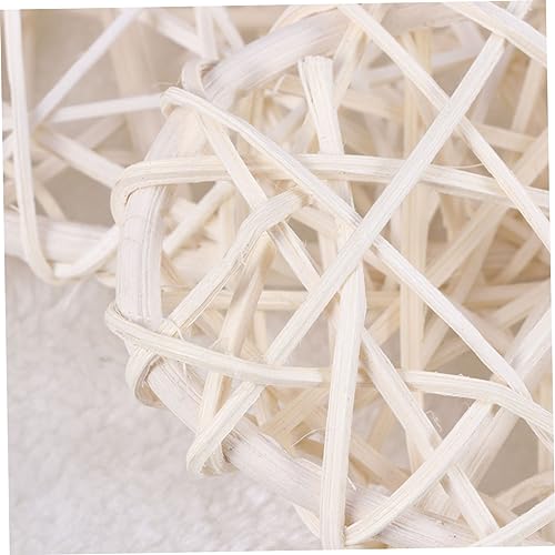 Corazones de mimbre artesanales para detalles de bodas y proyectos de manualidades en casa 6