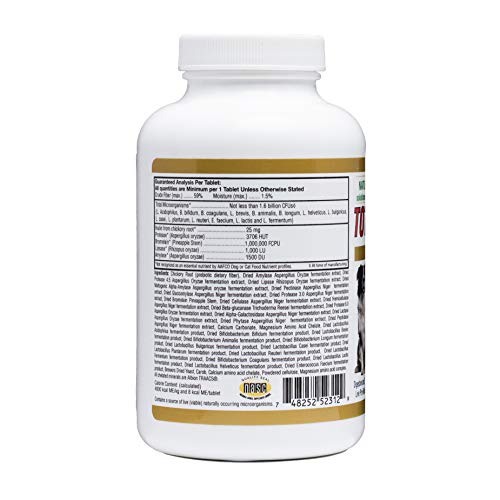 Total-Zymes Plus Vegetarian Digestive Enzymes For Dogs & Cats, Supports A Healthy Digestive Tract & Immune System, Advanced Probiotics & Prebiotics- 100 Chewable Tablets By Nwc Naturals #TOP2