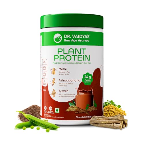 Dr. Vaidya's Store Dr. Vaidya's Plant Protein Powder, 500g 24 g - Image 2