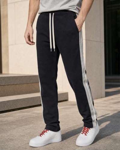 Image of Nobero Joggers for Men | Trackpants for Men | Elasticated Waist with Drawcord | Soft & Breathable Fabric | Casual Everyday Wear
