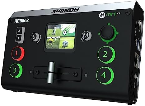 Amazon.com: RGBlink Mini Multi Camera Video Switcher 2 Inch LCD Display ...