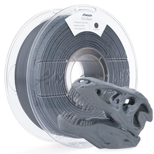 Image of AMOLEN 3D Printer Filament PLA, True High Speed 600mm /s 1.75mm PLA Filament Koala Grey PLA, 1KG /2.2lb, Dimensional Accuracy + /- 0.02 mm, Smooth & Non-Tangle, Fits for Most FDM 3D Printer